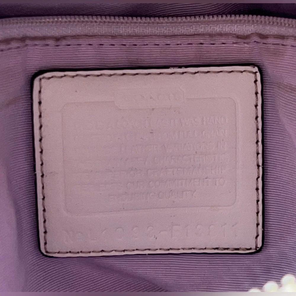 Coach Hampton F13811 | White Leather Satchel Bag | Bag Only | See Photos - Picture 16 of 16